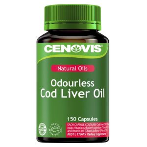 Viên uống dầu cá không mùi Cenovis Odourless Cod Liver Oil 150 viên